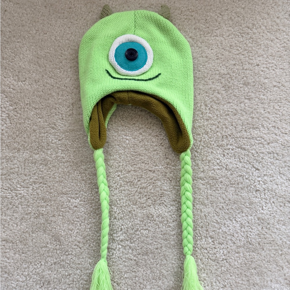 Disney Parks Mike Wazowski Knit Hat with Braids – Monsters, Inc.